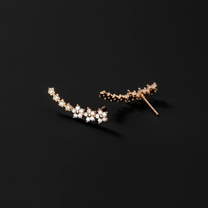 Boucles d'oreilles florales classiques