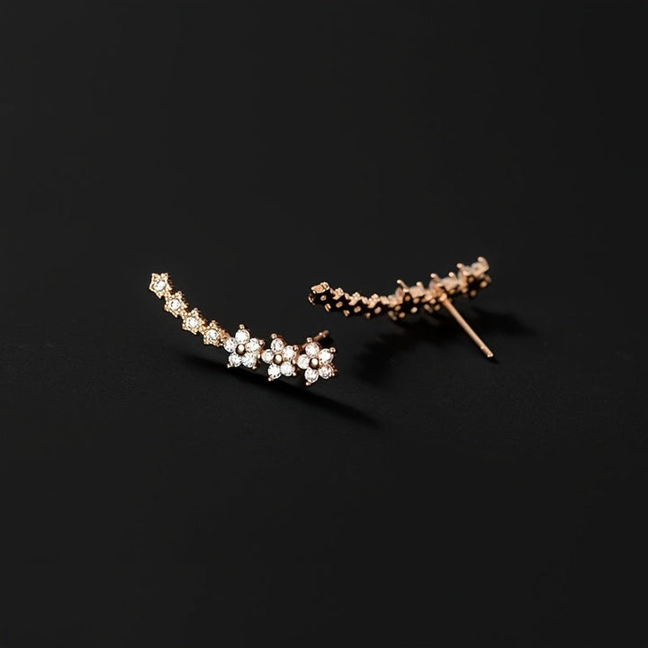 Boucles d'oreilles florales classiques