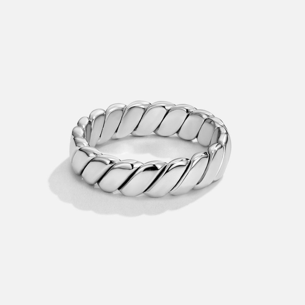 Anneau en Argent Calira Infini Torsadé