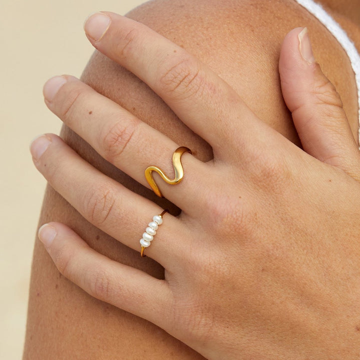 Grace - Bague en perles de culture