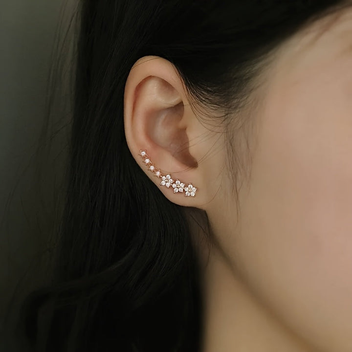 Boucles d'oreilles florales classiques