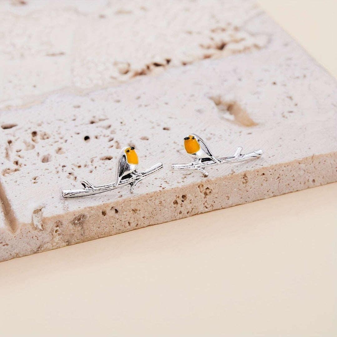 Boucles d'oreilles Oiseau Style Cartoon