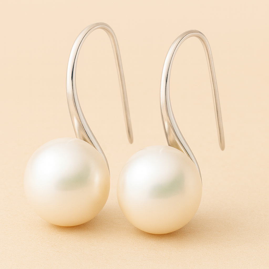 Élégantes boucles d'oreilles en forme de goutte avec perles