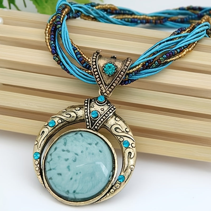 Collier Boho avec Pendentif