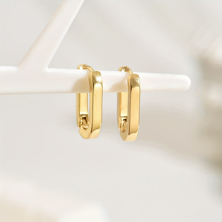 Élégantes Boucles d'Oreilles Créoles Géométriques