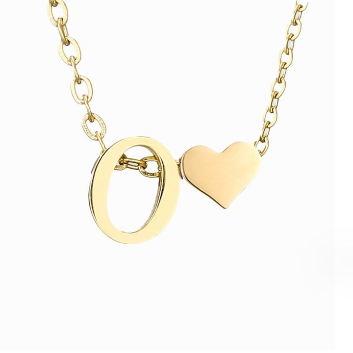 Collier Personnalisé Initiale et Cœur