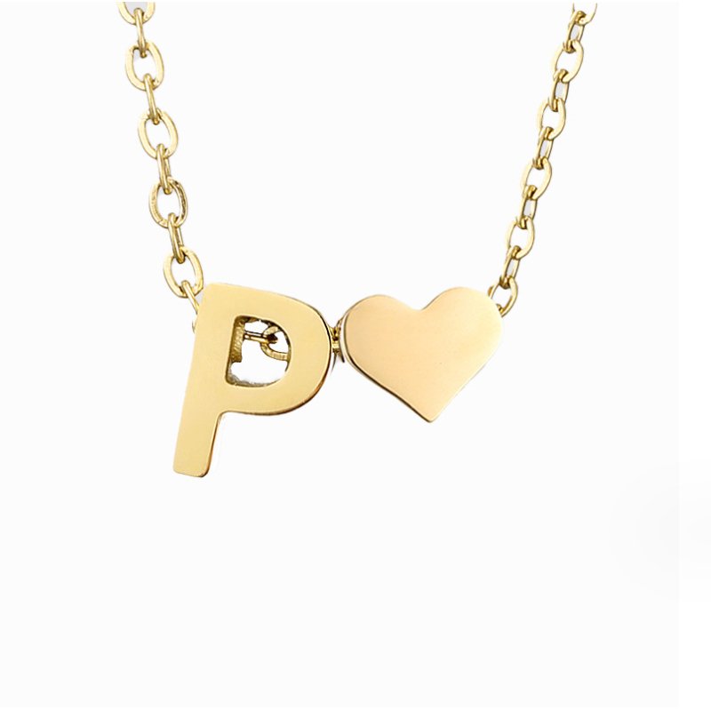 Collier Personnalisé Initiale et Cœur