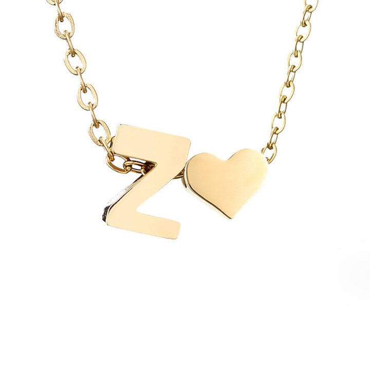 Collier Personnalisé Initiale et Cœur