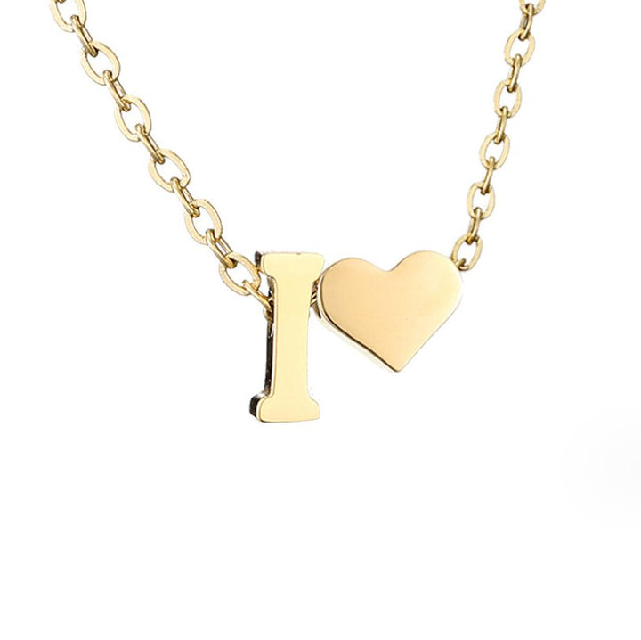 Collier Personnalisé Initiale et Cœur
