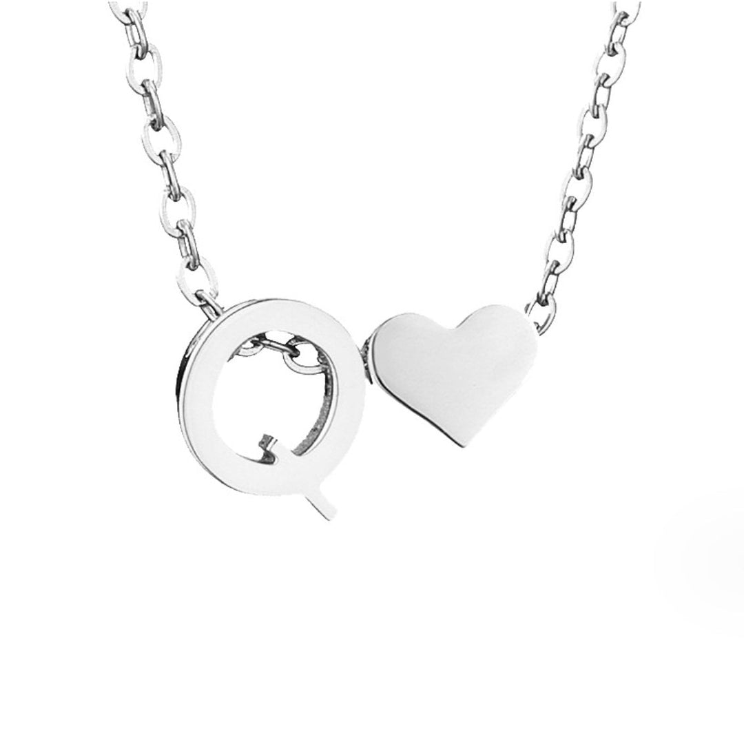 Collier Personnalisé Initiale et Cœur