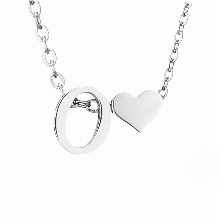 Collier Personnalisé Initiale et Cœur