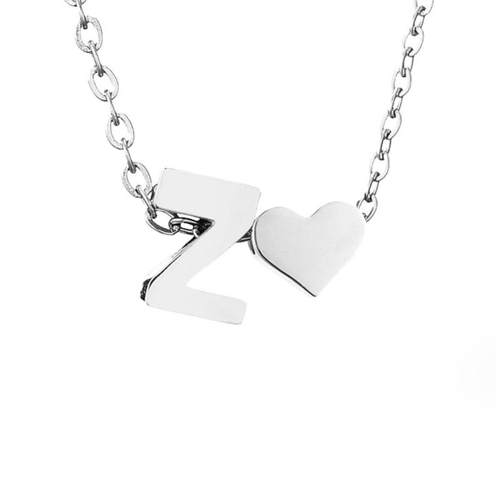 Collier Personnalisé Initiale et Cœur