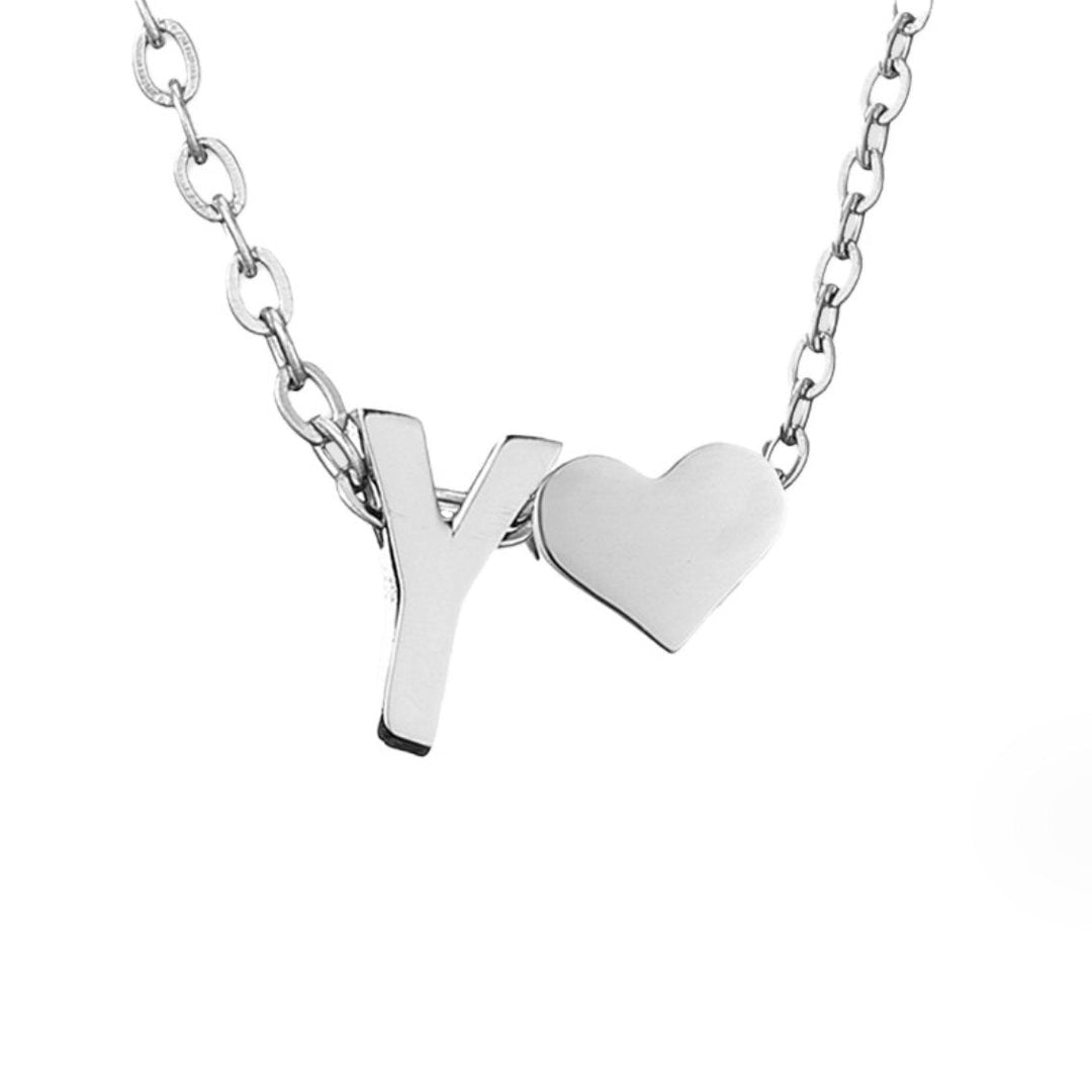 Collier Personnalisé Initiale et Cœur
