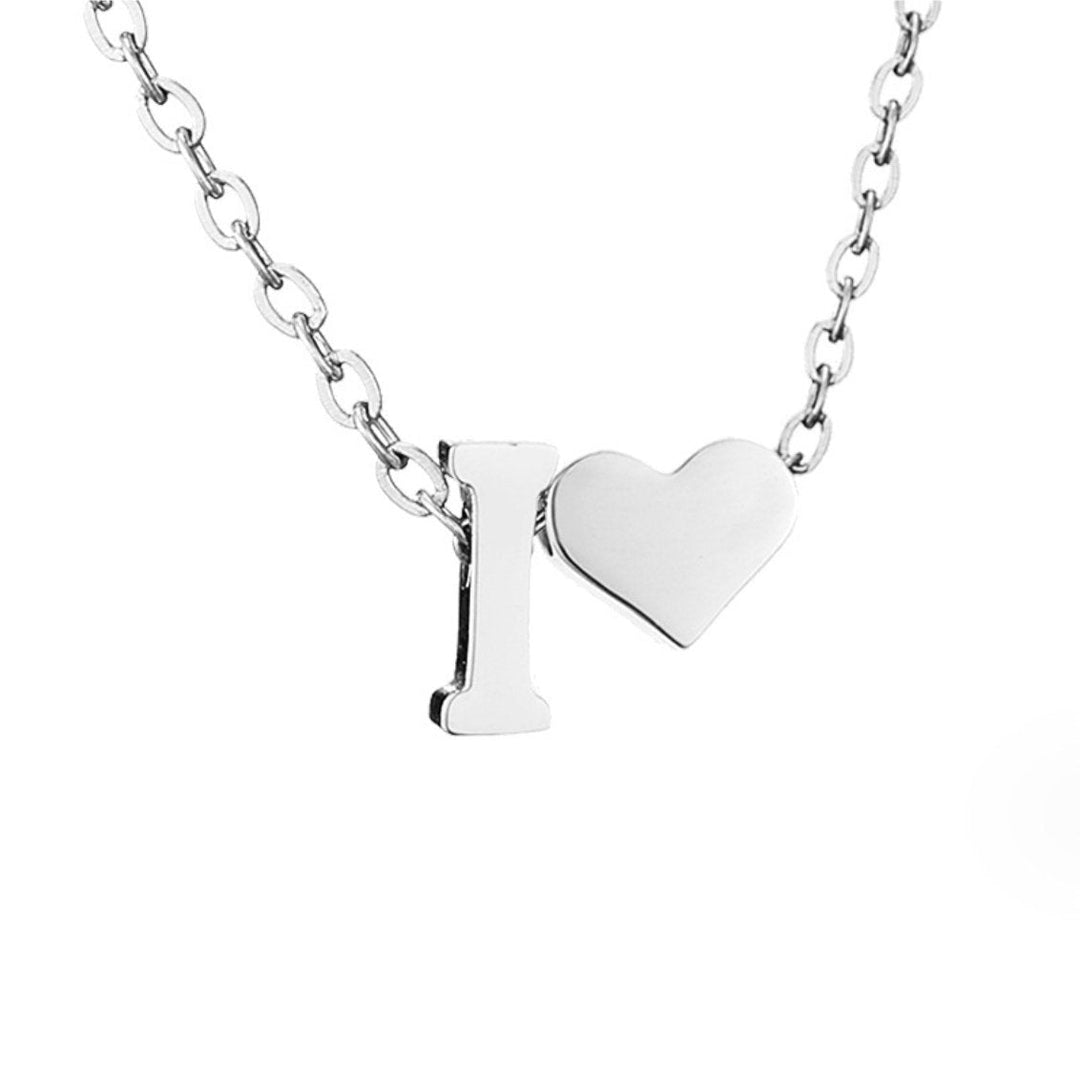Collier Personnalisé Initiale et Cœur
