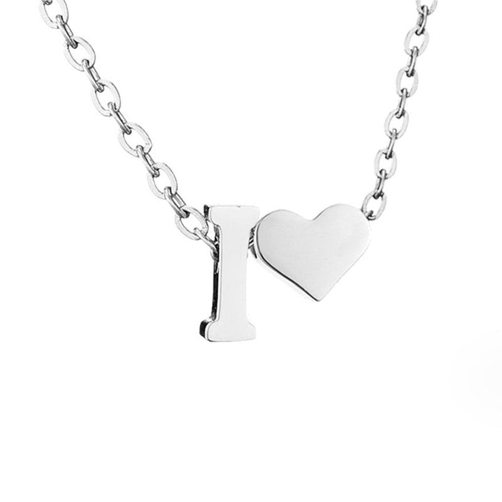 Collier Personnalisé Initiale et Cœur