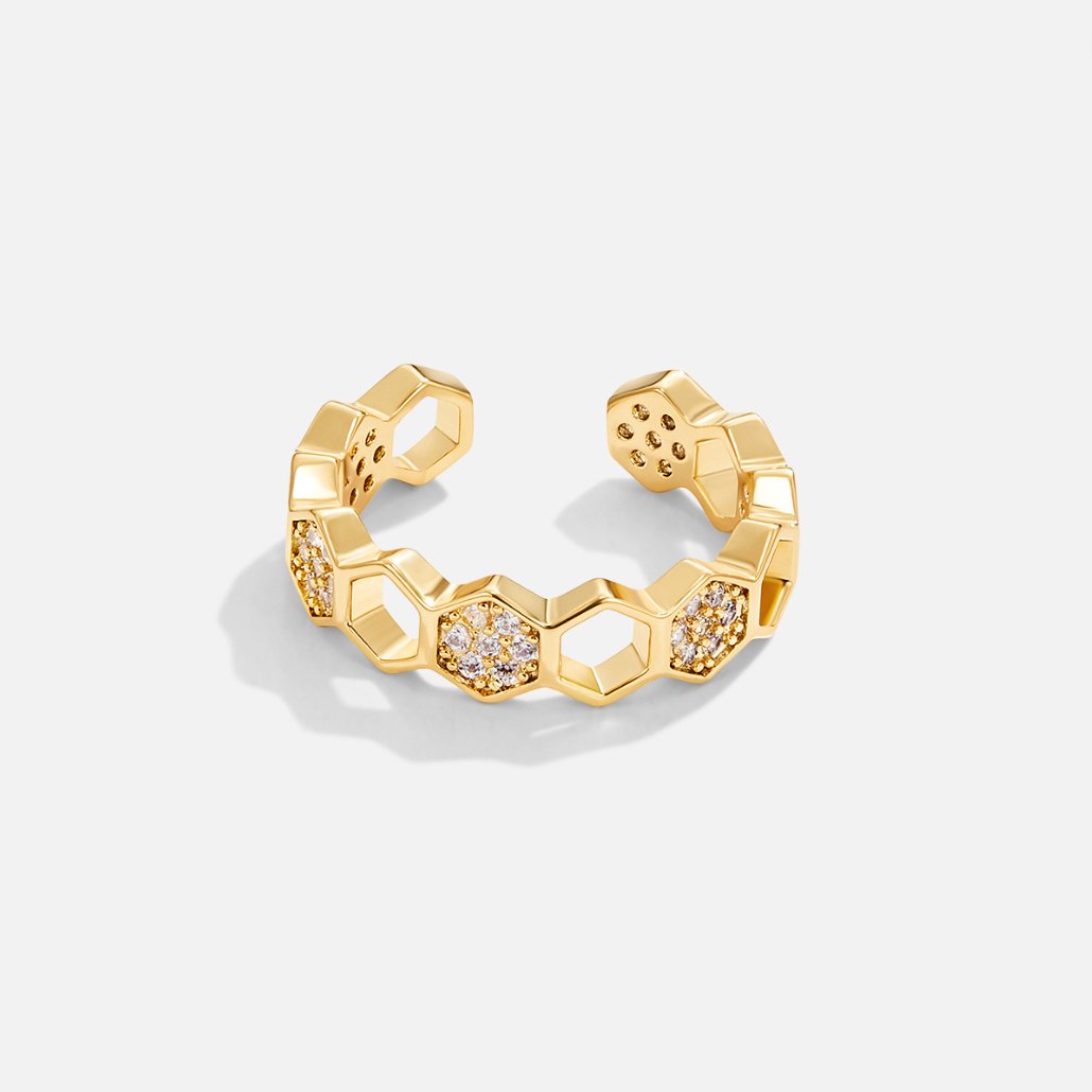 Bague - Or et cristaux