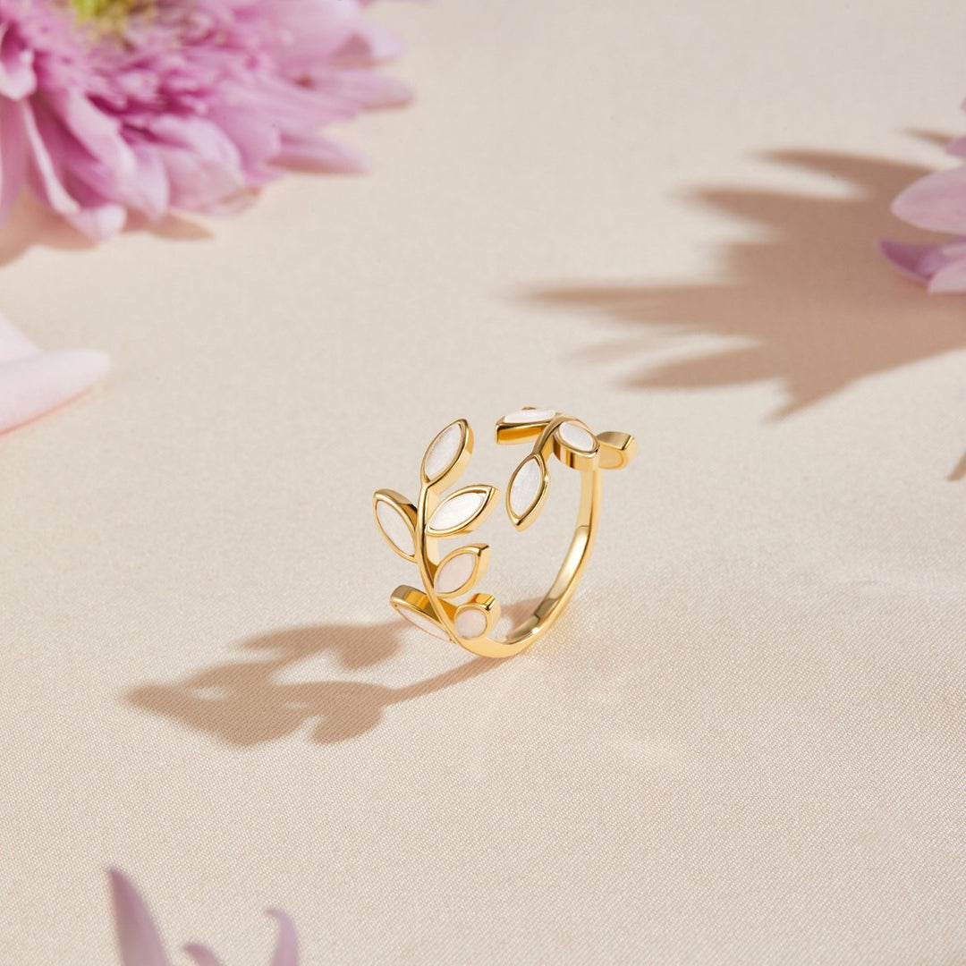 Serein - Anneau en Feuille d'Or
