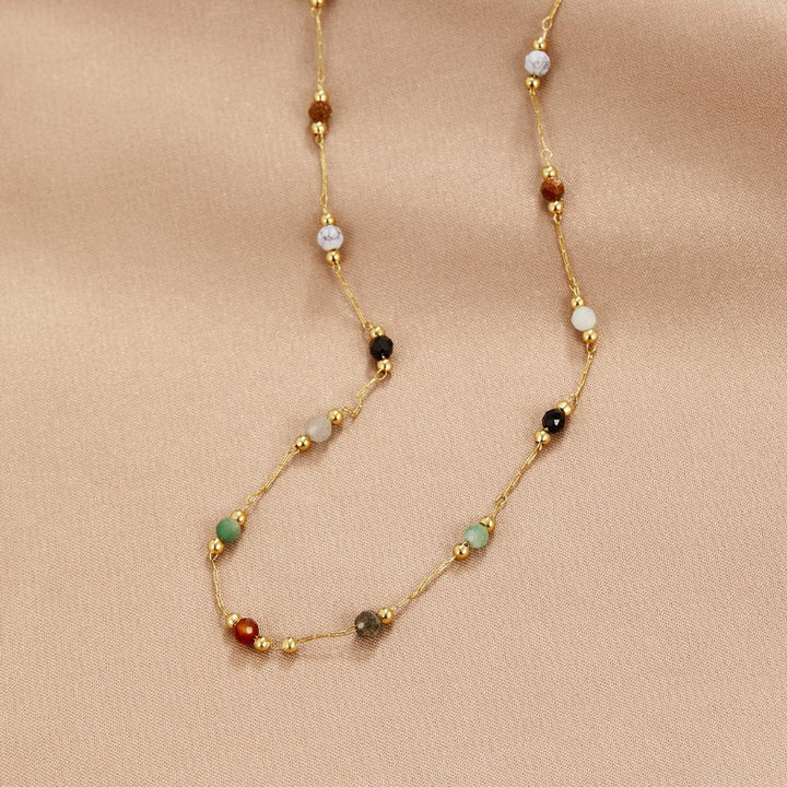 Collier Épuré avec Gemme