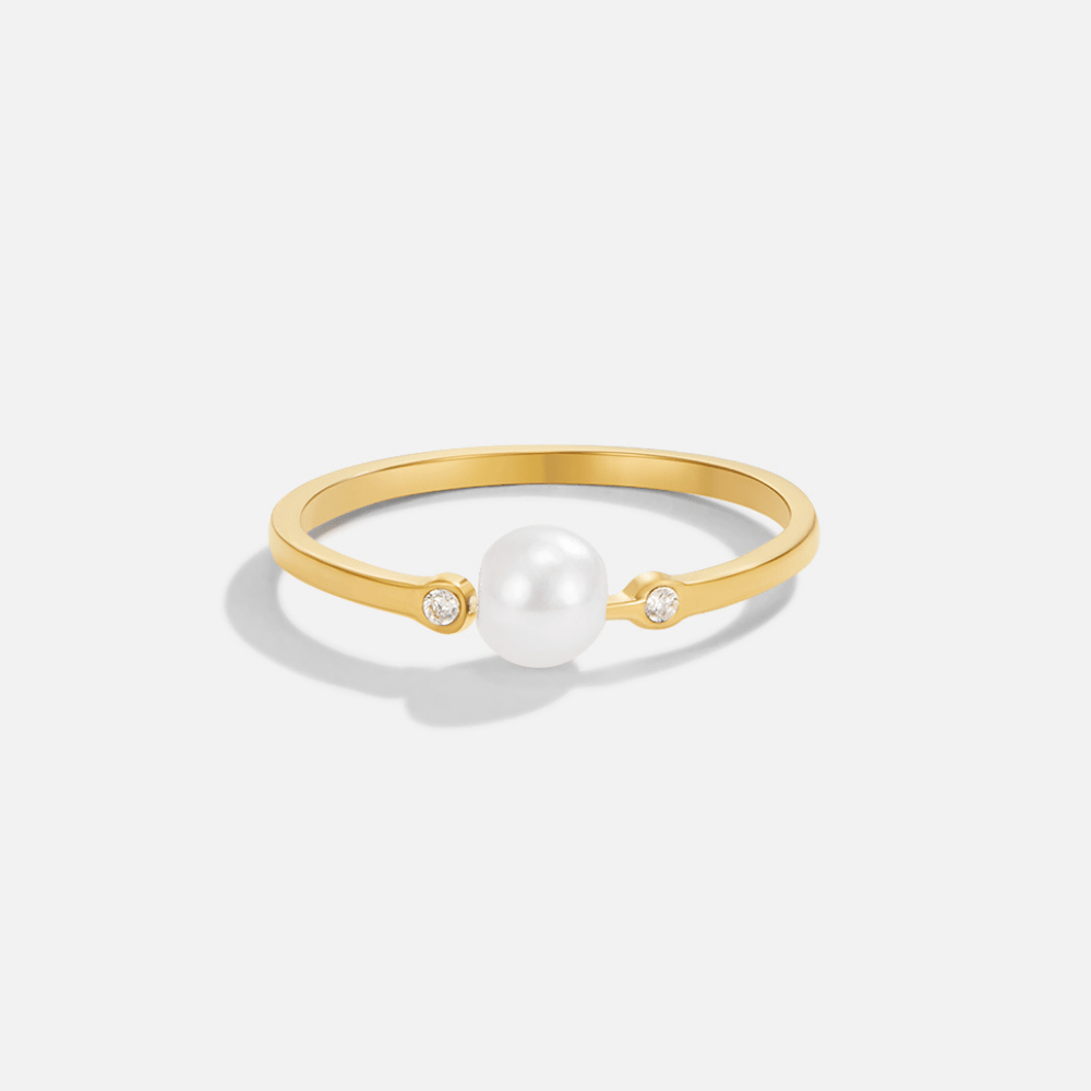 Anneau en perles de culture