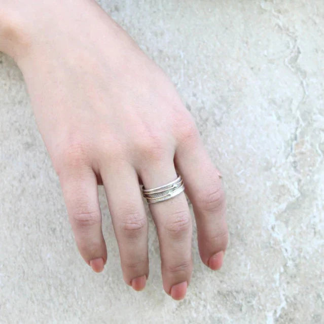 Shine - Bague Vintage en Argent Doré