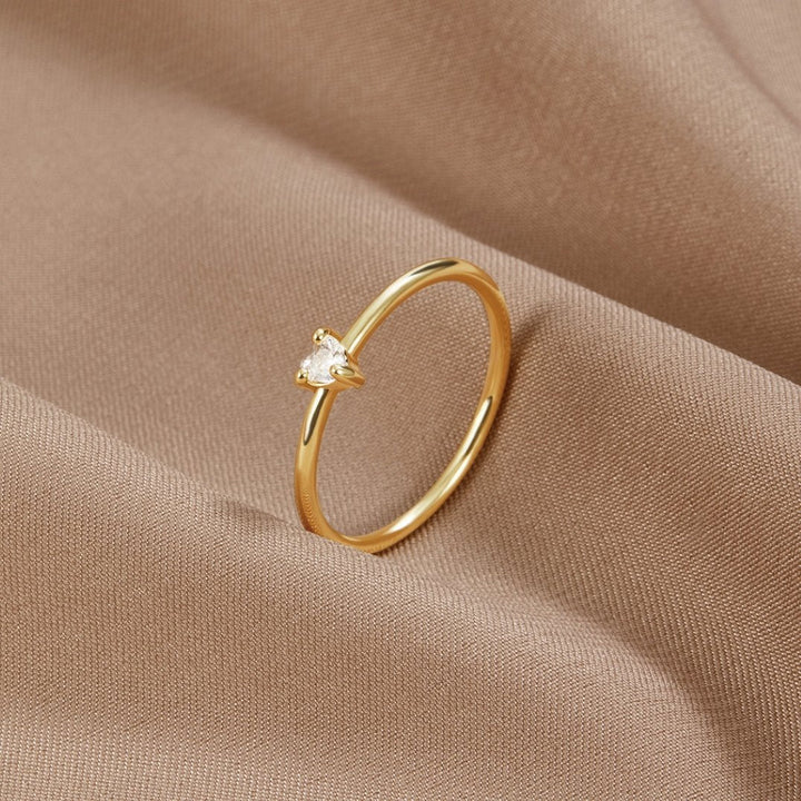Amour - Bague en Cristal Élégante