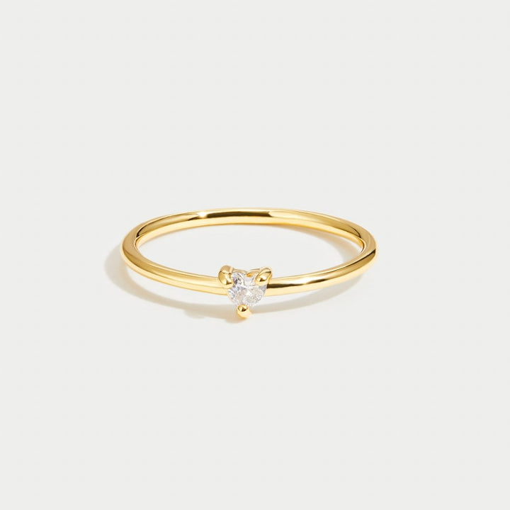 Amour - Bague en Cristal Élégante