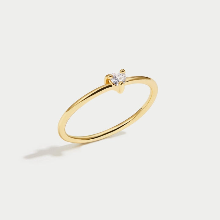 Amour - Bague en Cristal Élégante