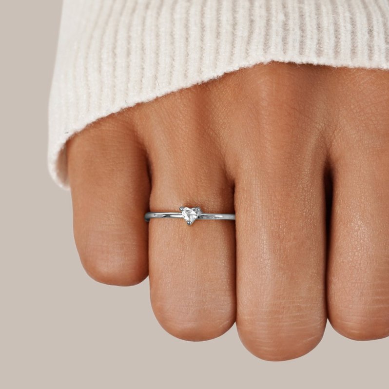 Anneau en cristal 'Petit Amour'