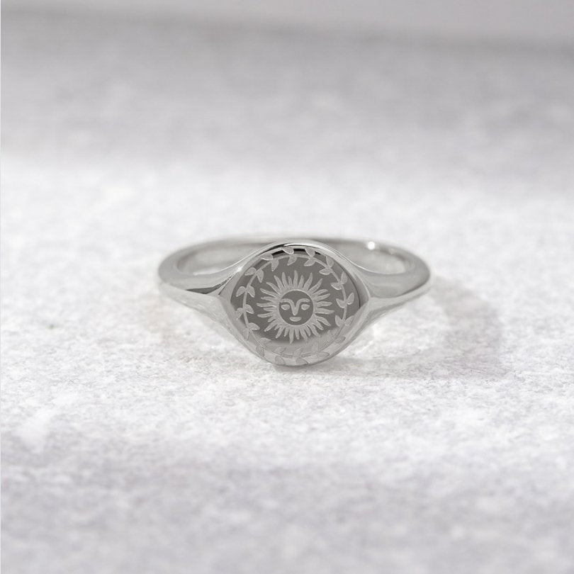 Bague en argent pour célébrer le solstice d'été