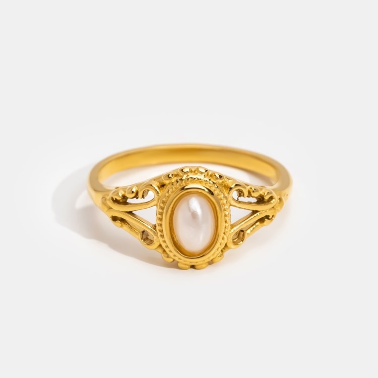 Royal - Bague Vintage avec Perles