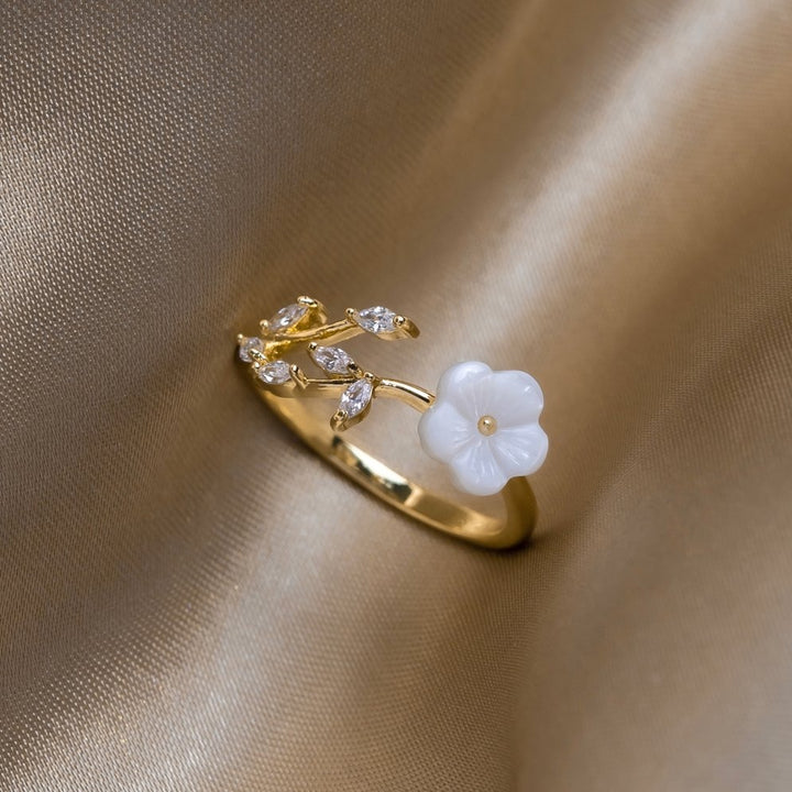 Rise - Anneau Floral Blanc